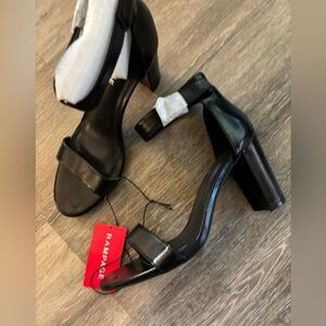 Rampage Black Women's Heeled Sandals Sz 10